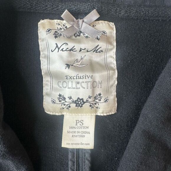 Anthropologie Nick & Mo 3/4 Sleeve Blazer Black Size Small - Picture 4 of 11